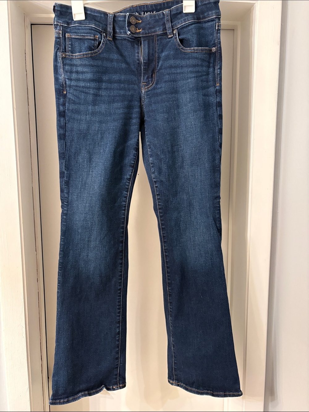 American Eagle Outfitters Women's Dark Blue Bootcut Jeans